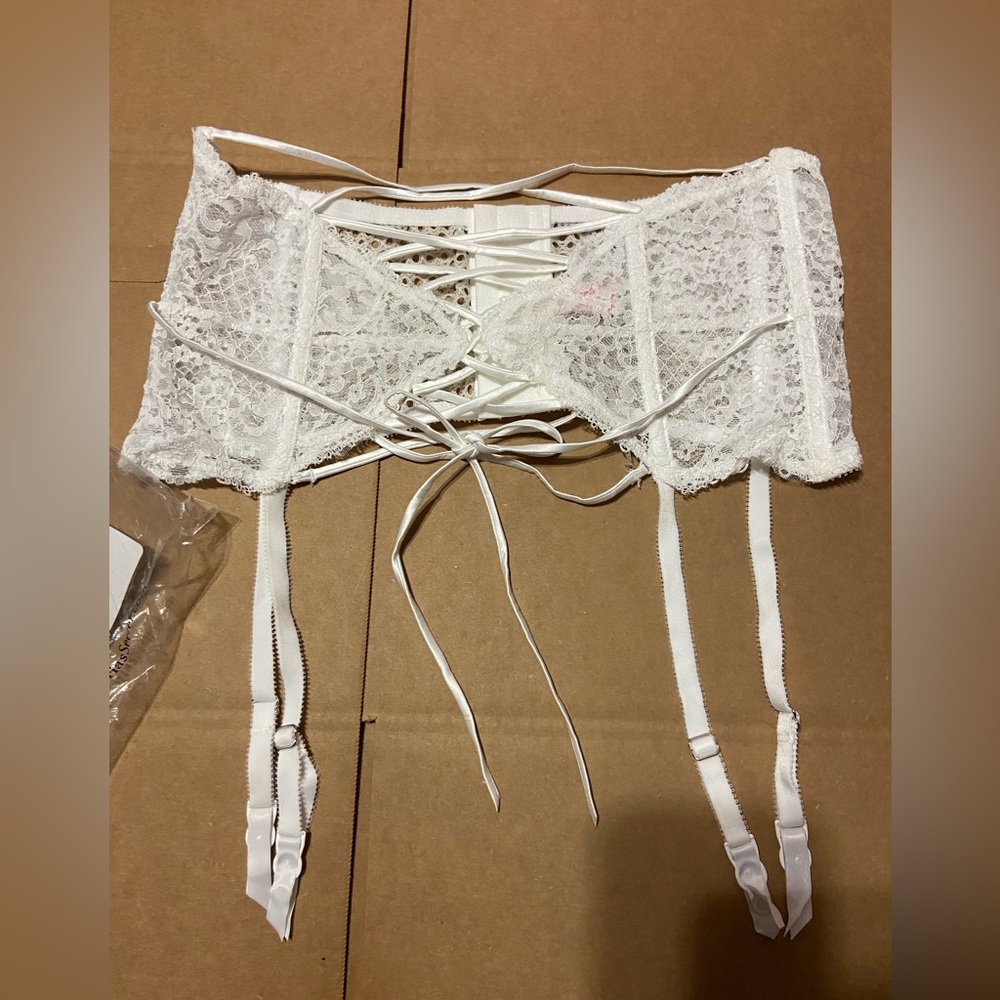 M/L white Victoria Secret Corset